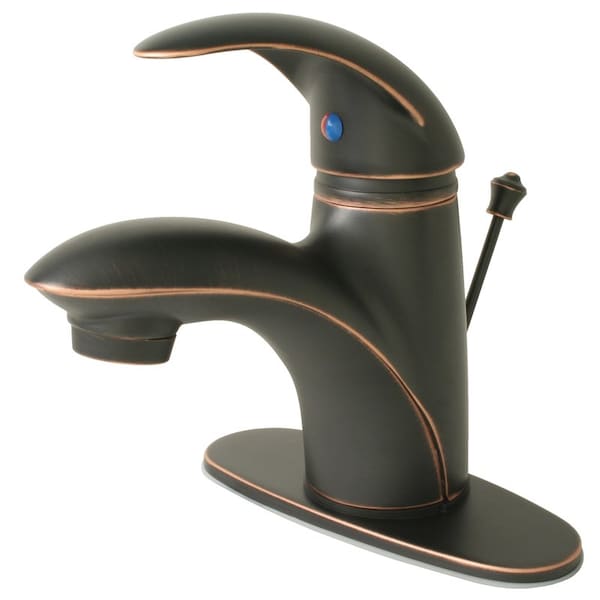 Ultra Faucets Oil Rubbed Bronze Single-Handle Bathroom Sink Faucet 4 in. UF34125 - main
